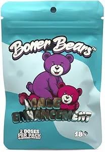 Bonar Bear Gummies 4 Pack Box Boost Gummies for Men Elite Test Gummies for Men Enhance Vitality & Stamina Natural Ingredients