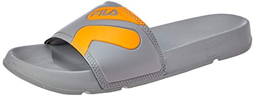 Fila F-Beach, Chinelos Masculino, Cinza (Cinza/Laranja), 40