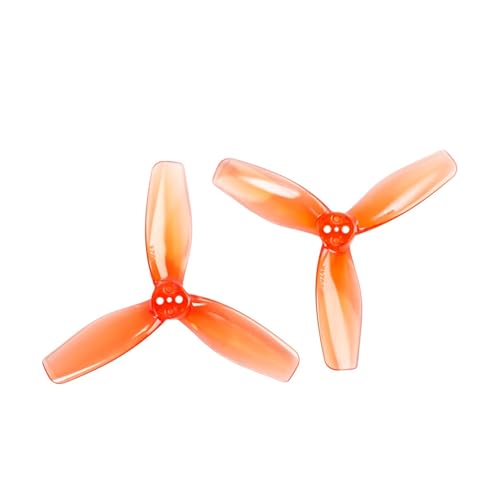 Hélice drone 3024 robuste à 3 pales orange pour propulsion haute dynamique UAV F9A-B