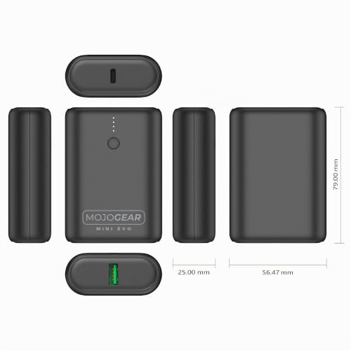 Batería externa portátil pequeña de 10000 mAh MOJOGEAR Mini EVO compatible con iPhone 4