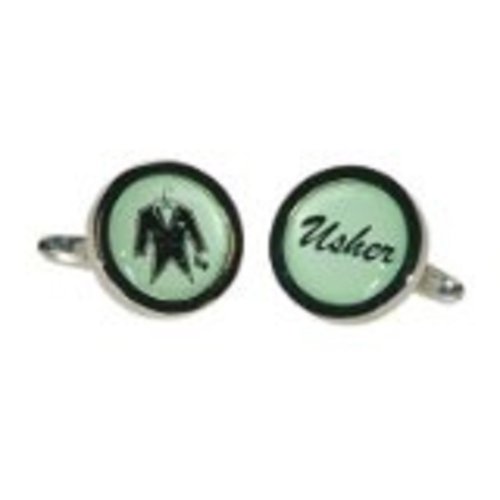 Mancuernillas Redondas Verdes para Hombre miniatura 1