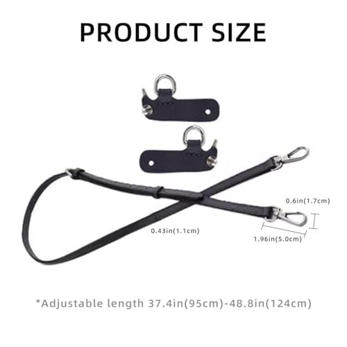 Image of Jiesinlov Leather Bag Shoulder Strap Replacement Crossbody Adjustable Conversion Kit Fit for Mini Pouch