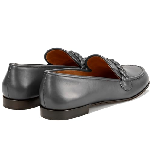 Image of MOOMMO Women Comfortable Suede Loafer Flats Round Closed Toe Slip On Penny Loafers Knitted Strap Oxford Loafer Shoes for Office Ladies Work Daily Casual Club Driver Flats Spring Elegant 4-11 M US