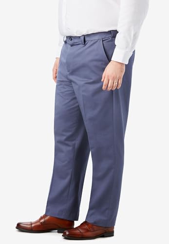 KingSize Men's Big & Tall Classic Fit Wrinkle-Free Expandable Waist Plain Front Pants4