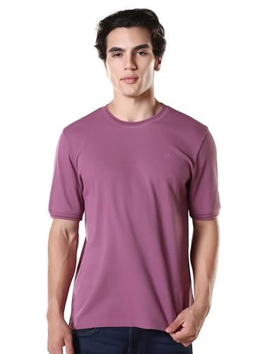 Image of TURMS Men's Ice Cool Tech Round Neck T-Shirt, Odor Control, Stretchable & Breathable, Cotton Rich Fabric, Half Sleeve