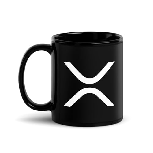 XRP Crypto Black Glossy Mug XRP Cryptocurrency Coffee mug gift - Image 3