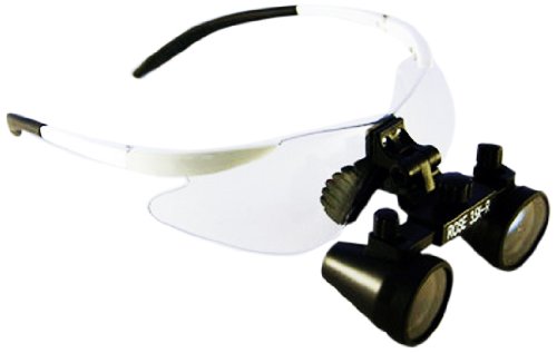 RM 35R-RB Loupe on Rose Safety Frame, 3.5X Magnification, Regular, Black