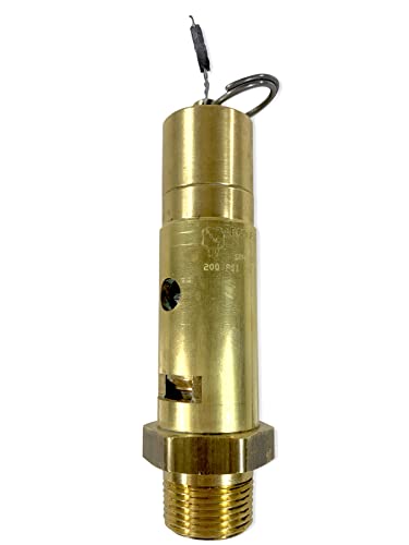 Brass, 3/4" NPT Industrial Hard Seat Safety Pressure Relief Valve, Made In The USA (200 PSI / 781 SCFM) - Image 5