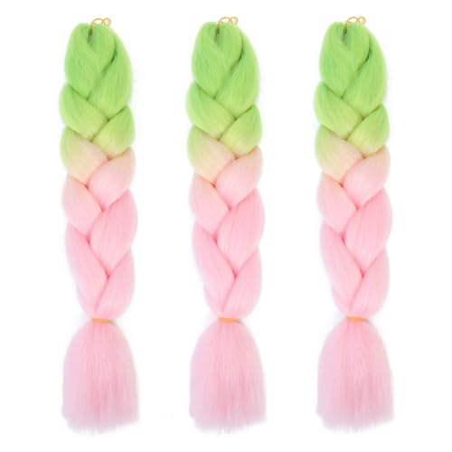 IFLY �E�B�b�O �G�N�X�e �u���C�Y �҂ݍ��� �O���f�[�V���� �O�҂� �X�g���[�g ���� �ϔM �������w�A�[ �j���q�����p 3�{�Z�b�g����g�������� �񎟉� �f�[�g �p�[�e�B24inch/60cm 100g/�{ (�O���[�����s���N)