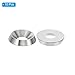 PATIKIL M8 Finish Countersunk Washer, 10pcs 22mm Dia. 4.5mm Tall Solid 304 Stainless Steel CNC Finish Cup Washer Screw Head Gasket for Industrial Construction
