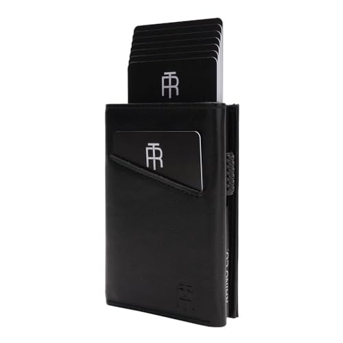 Portefeuille à trois volets RHINO CO. avec blocage RFID et poche monnaie intégrée