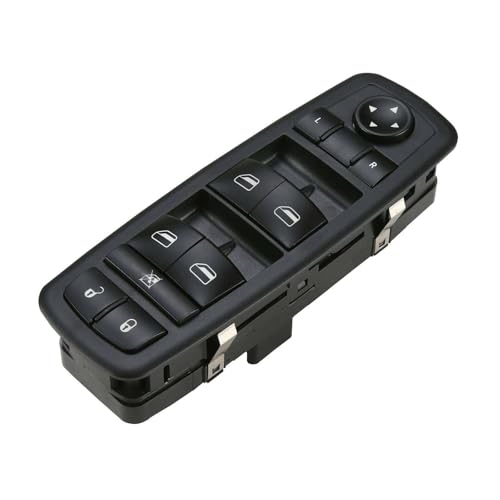 EIOFEVY Front Left Window Switch w/o Power Folding Mirrors 13+8 Blades Black 13+8Pins for Chrysler 200 2015-2016,for Dodge for Dart 2013-2016,for Jeep for Cherokee 2014-2016 56046553AC 901-497