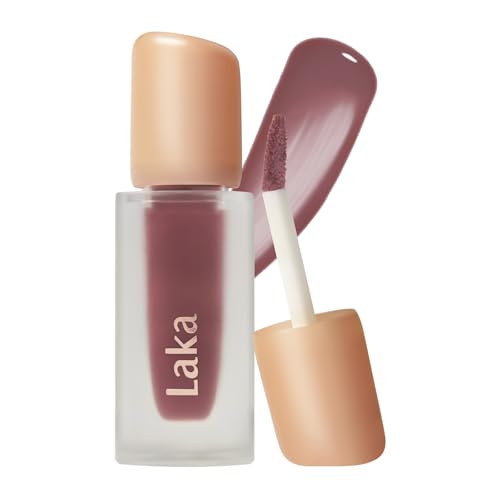 Laka Fruity Glam Tint | Glowing Korean Lip Tint with Hydrating Lightweight Texture | Buildable Color, Non-Sticky High Shine Gloss | K-Beauty Korean Makeup | #152 Melo, 0.15oz