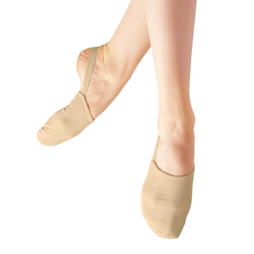 Half Sole Stretch Canvas Pirouette Lyrical Dance Tuner Shoes, Women/Men3