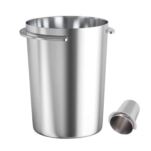 HAPPOW Bicchiere dosatore per caffè, dosatore da 58 mm, tazza per espresso, 304 bicchieri in acciaio inox, collegamento senza cuciture, senza perdite, accessorio per caffè per barista, casa, caffè