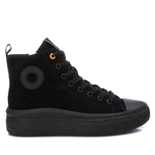 REFRESH - Zapatilla Mujer Negro - Calzado Cómodo y Versátil - Moda casual - Modelo 17230303 (Talla 40)