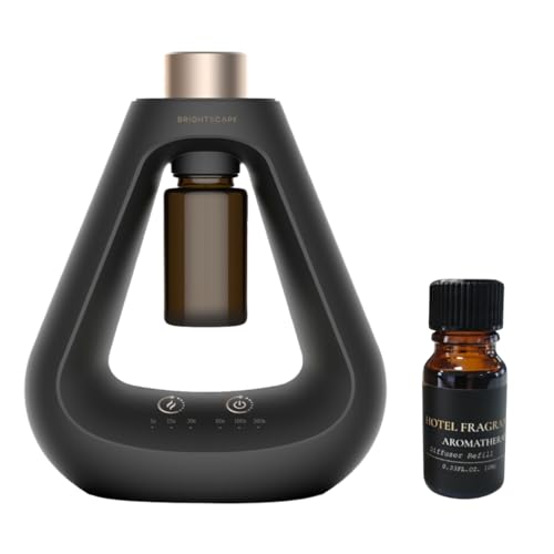 Black Waterless Diffuser Starter Kit with 0.33 fl oz Hilton Inspr...