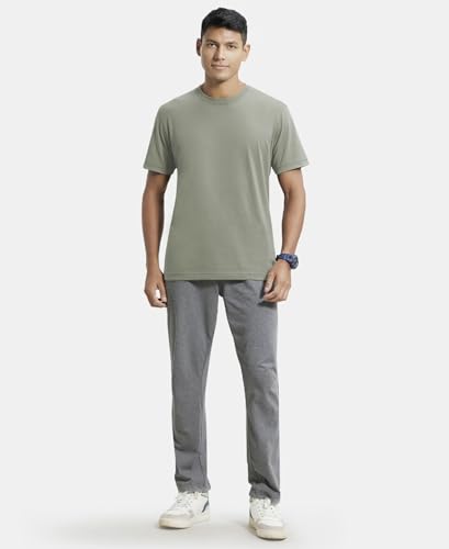 Image of Jockey 2714 Men Super Combed Cotton Rich Round Neck Half Sleeve T-Shirt