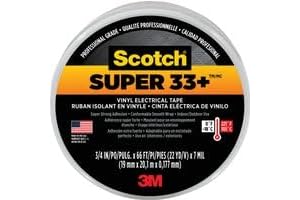 3M Scotch 33+ Super Vinyl Electrical Tape: Unparalleled Bonding Strength for Demanding Applications