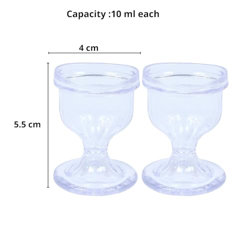 Image of AEC Eyekool Eye Wash Cup Set of 2 - Clear - Made In India