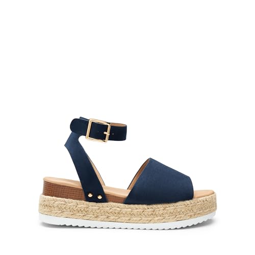 Image of DREAM PAIRS Women's Platform Espadrilles Casual Ankle Strap Wedge Sandals Comfortable Dressy Summer Shoes