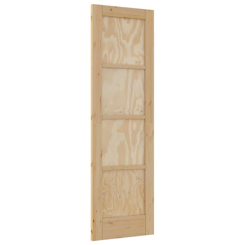 Massivholztür 'ORKDAL' 61x198,5 cm aus Kiefer - Innentür für Wohnung, Haus & Büro - Langlebig & Natürlich - Sperrholz mit Modernem Design