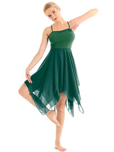 Amazon.com: YOOJOO Lyrical Modern Dance Costumes for Women Contemporary Dance  Dress Practice Clothing Performance 02-Green Small : Clothing, Shoes &  Jewelry