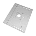 Produktbild KKnoon Set mit 3 Frästisch-Einlegeplatten, Aluminiumlegierung, Holzfräsen, Flip-Board, Schneidemaschine, Gravur-Hilfswerkzeug mit Gehrungslehre, Tischsäge, Holzbearbeitungsbänken