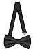 Produktbild Ladeheid Elegante Herren Fliege - Hochwertig, Matt, Verstellbar, Perfekt für Hochzeit, Party, Büro. Ideal für Männer, Frauen, Teenager BMM (12cm x 6cm, Schwarz)