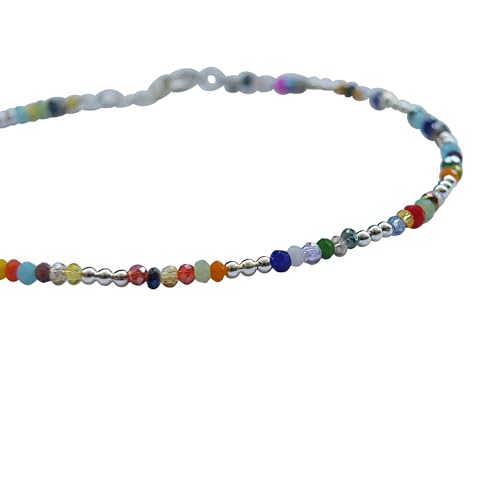 Miya Jewelry Handmade 925 Sterling Silver, Glass Beads Anklet For Women thumb #4