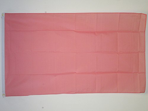 AZ FLAG - Bandera Unicolor Roso - 150x90 cm - Bandera Rosa 100% Poliéster ligero Con Ojales de Metal integrados - 80g