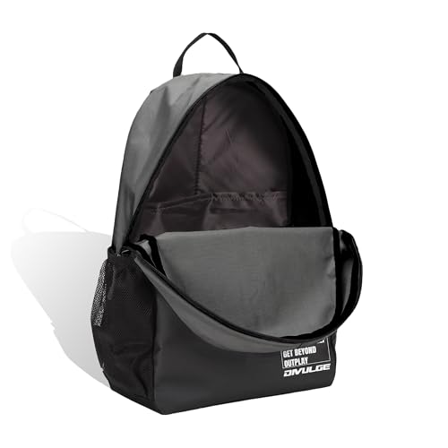 Image of DIVULGE Coral 24 Liters Large Grey Casual Backpack with Laptop sleeve, Front Pocket and Water Bottle Pouch (Grey)