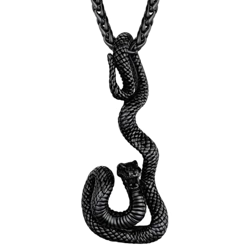 Collier Ouroboros en or et argent 925, le cadeau mystique idéal pour passionnés de mode gothique
