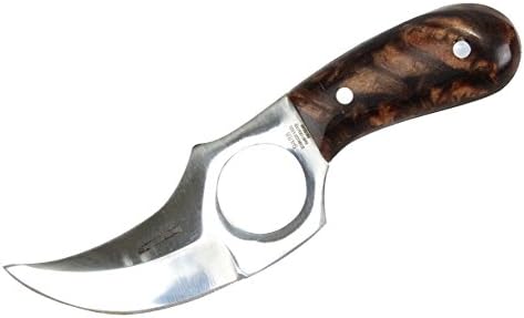 DEFENDER XTREME 5.5" Full-Tang Skinner Knife with Brown Marble Handle