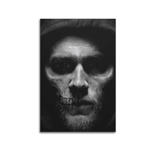 SDYFERBX Póster decorativo de 40 x 60 cm de Sons of Anarchy para pared y arte impreso en lienzo moderno para decoración de dormitorio familiar