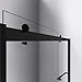 DreamLine Sapphire 44-48 in. W x 76 in. H Semi-Frameless Bypass Shower Door in Matte Black