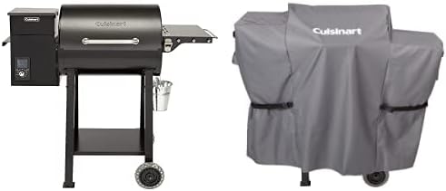 Cuisinart Grill Bundle - Wood Pellet Grill & Smoker​ - 465 sq. inch Cooking Space & Pellet Grill Cover