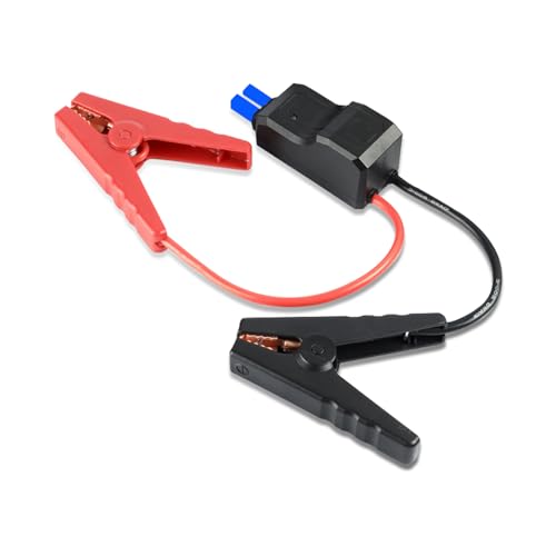 UGSHY 1 PC Car Emergency Starting Power Supply Intelligent Clip, Portable Smart Jumper Starter Alligator Clip, 3-4 Strings Share 12.6V/16.8V Ignition Clip Anti-Recoil Clip, Universal Car (Black)