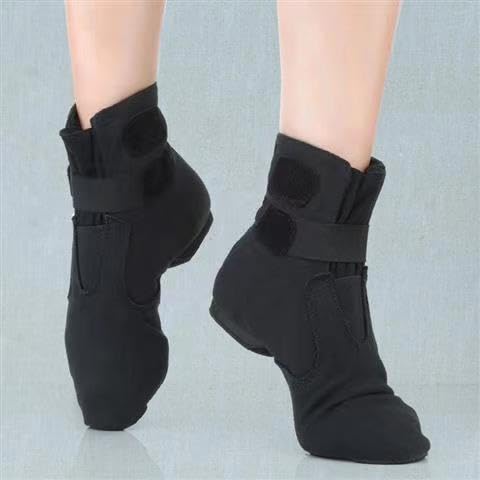 Canvas Jazz Shoes for Women/Girls/Men Unisex Ballet Jazz Practicing Dance Boots with Elastic4