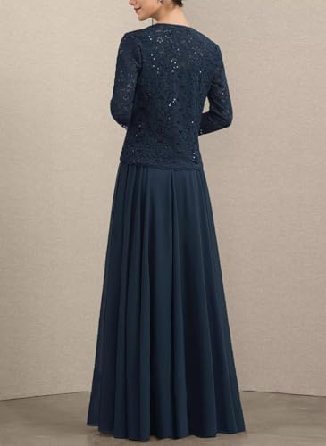 Mother of The Bride Dresses for Wedding Chiffon Lace Formal Grandmother of The Bride Dresses with Jacket4