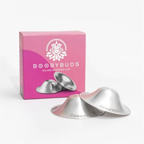 The Original Silver Nursing Cups - Nipple Shields for Nursing Newborns - 999 Silver - Universal Fit - Nipple Comfort Cups for Breastfeeding (Regular)