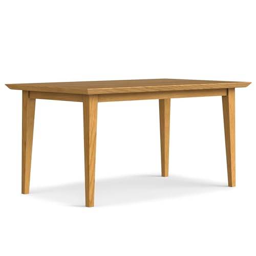 SIMPLIHOME Colby Dining Table - 60 inch Wide Solid Wood Oak...