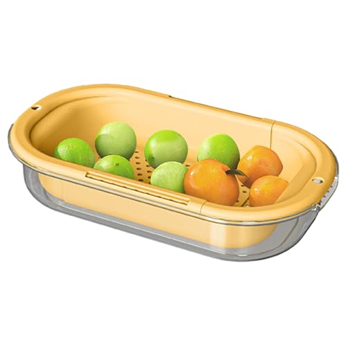 Bexdug Colador Para Cocina | Escurridores Y Filtros De Cocina - Escurridor De Cocina Extensible Para Frutas Verduras Arroz Fideos Y Pasta