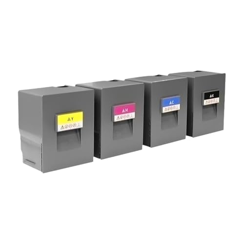 Compatible con Ricoh, 4 Uds./1 Juego de Cartuchos de tóner for Impresora fotocopiadora a Color ProC5300 ProC5310