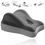 Almohada de cuña de espuma viscoelástica para aliviar el dolor, soporte ergonómico para espalda, cuello y piernas, ideal para sentarse, evitar ronquidos, masajes, leer y dormir
