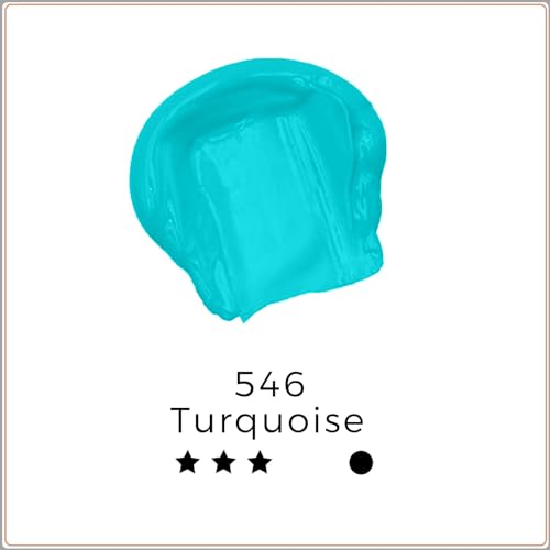 Image of Artecho Acrylic Paint 500 ml Turquoise, Acrylic Paint, Canvas, Fabric, Wood, Rock, Paper, Glass.