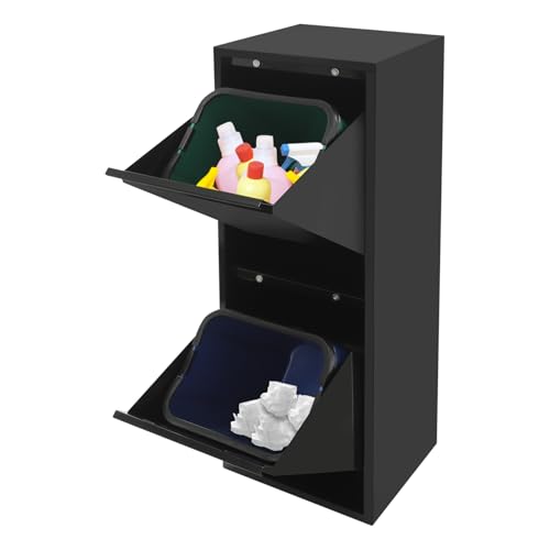 Mueble para basura con doble cubo y abatible 15 gal