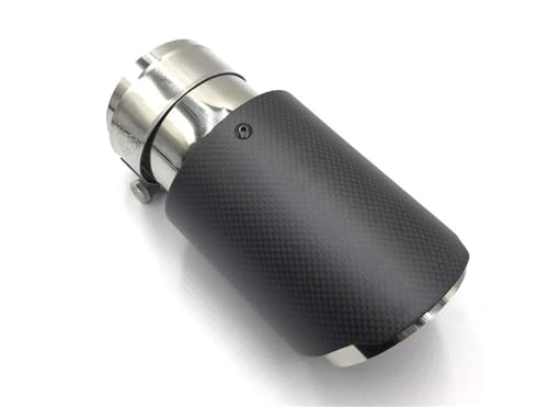 Embout universel de tuyau d'échappement auto contre la rouille avec finition carbone 73mm