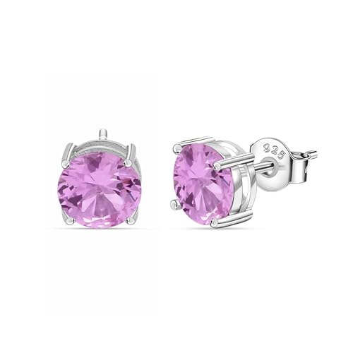 Image of Ornate Jewels 925 Silver 2 Carat American Diamond Solitaire Stud Earrings for Women and Girls | With Certificate of Authenticity and 925 Stamp | Life-time Warranty*