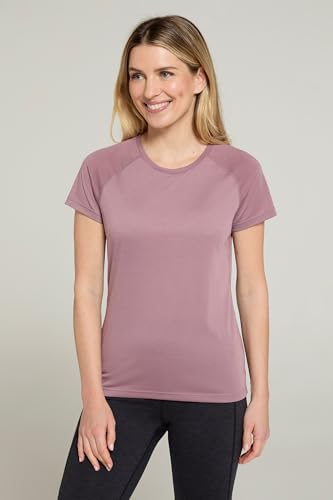 Mountain Warehouse Quick Dry Womens T-Shirt - Comfortable & Lightweight Ladies IsoCool Tee Shirt - Spring Summer, Walking, Holiday & Outdoors Dusky Purple Women's Size 12 - Image 3